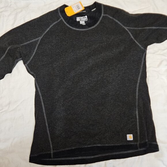 Women's Carhartt Force Heavyweight Synthetic Wool-Blend Fleece Base Crewneck Top - Picture 1 of 10